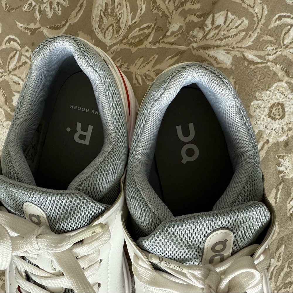 On Running White and Gray Athletic Shoes - Picture 3 of 5